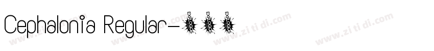 Cephalonia Regular字体转换